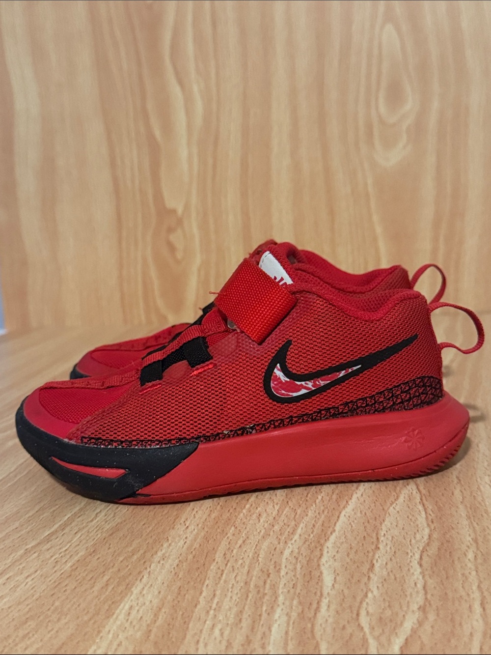 Nike Kyrie Fly Trap 6 Kids Red and Black Sneakers